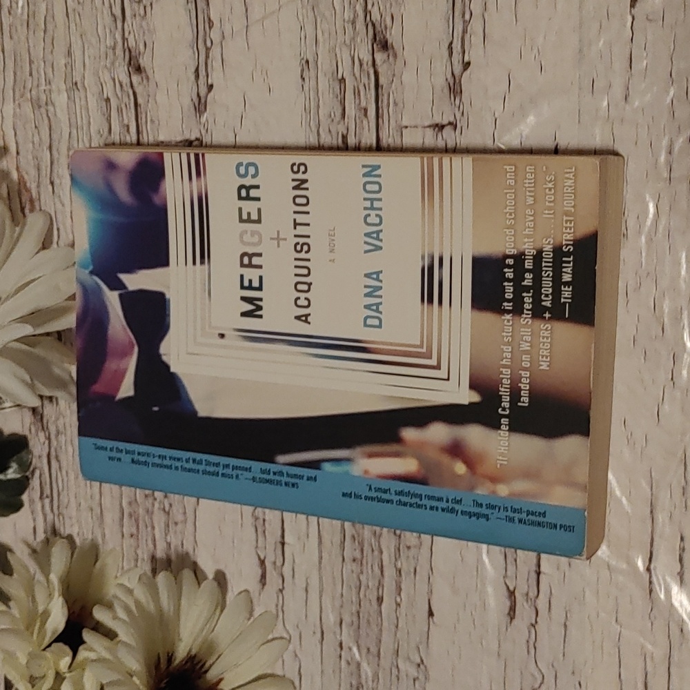 Mergers + Acquisitions a Novel by Dana Vachon adult book reading